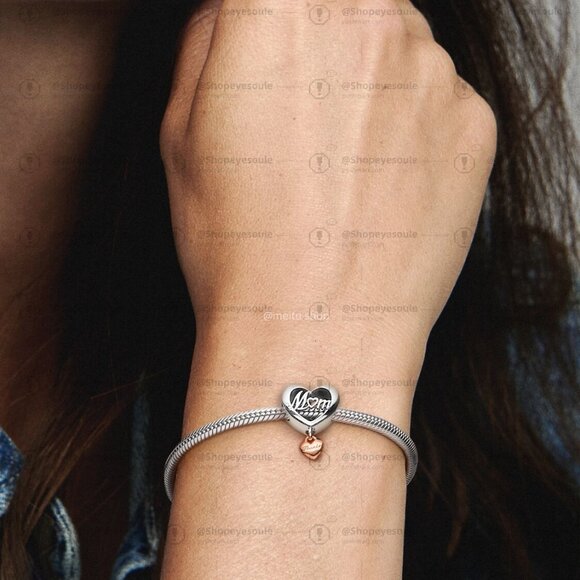 Pandora Thank You Mum Heart Charm - Picture 5 of 6